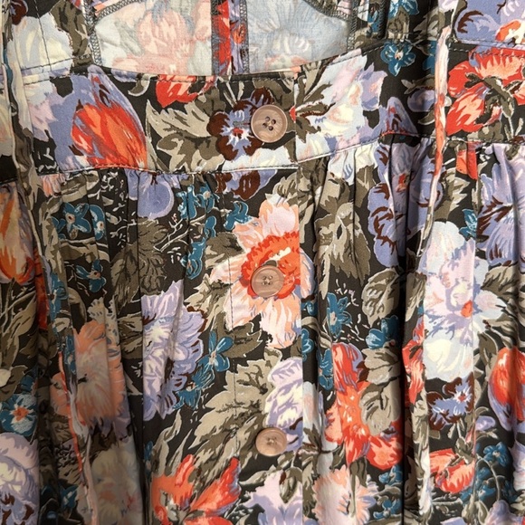 Rebecca Taylor Open Back Floral Ruffle Sleeve Penelope Dress - 6 - Picture 7 of 11